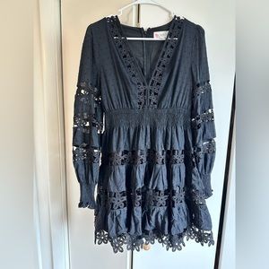 Vici| Black| Lace detail dress